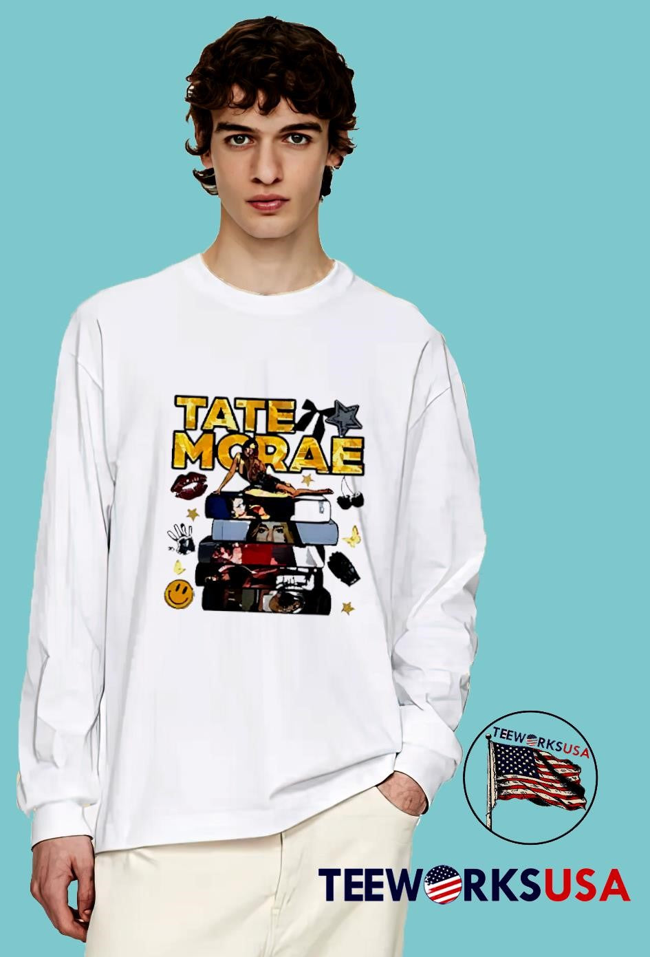 Tate Mcrae tour book - Adult & Kids T-Shirts, Sweatshirts & Hoodies apparel design preview 4
