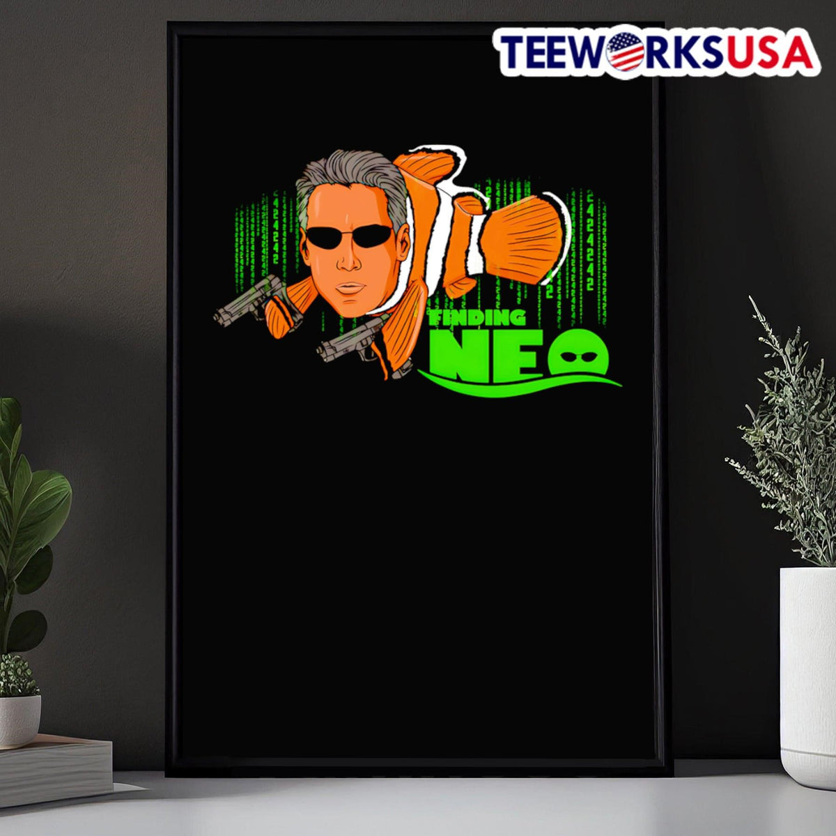 Finding Neo Matrix movie - Adult & Kids T-Shirts, Sweatshirts & Hoodies apparel design preview 5