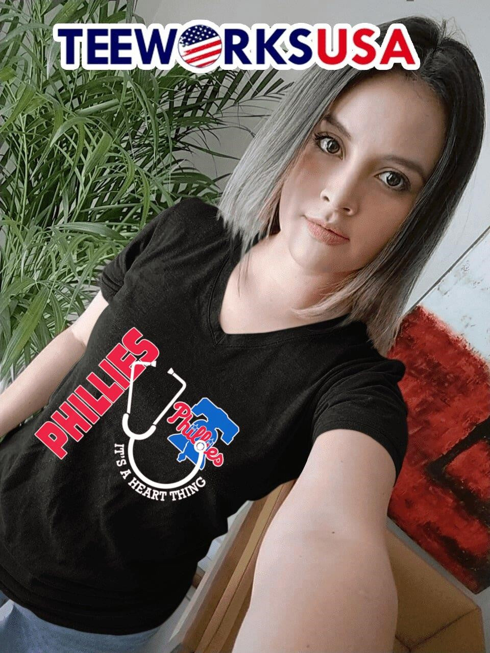 Philadelphia Phillies it's a heart thing - Adult & Kids T-Shirts, Sweatshirts & Hoodies apparel design preview 7