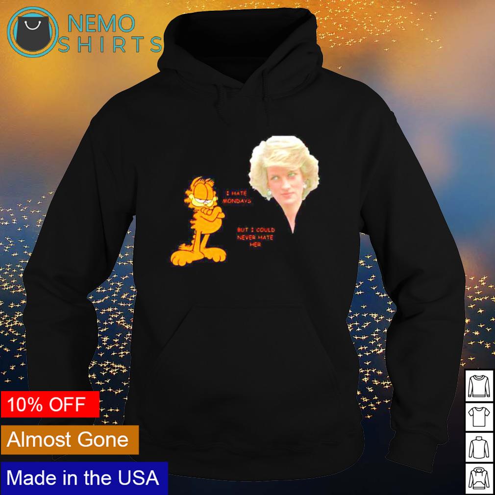 Garfield I hate mondays but could never her - Adult & Kids T-Shirts, Sweatshirts & Hoodies apparel design preview 2
