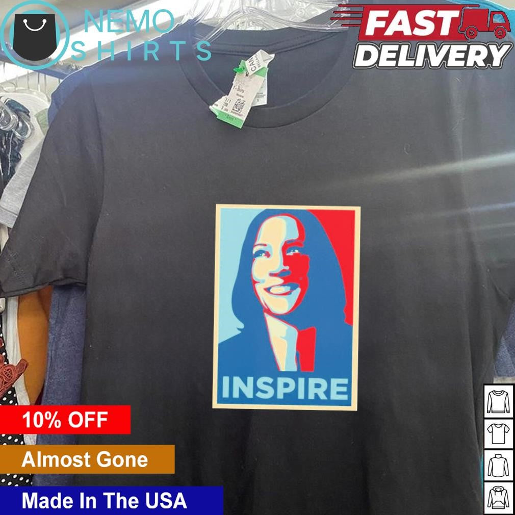 Inspire Kamala Harris 2024 president - Adult & Kids T-Shirts, Sweatshirts & Hoodies apparel design preview 5