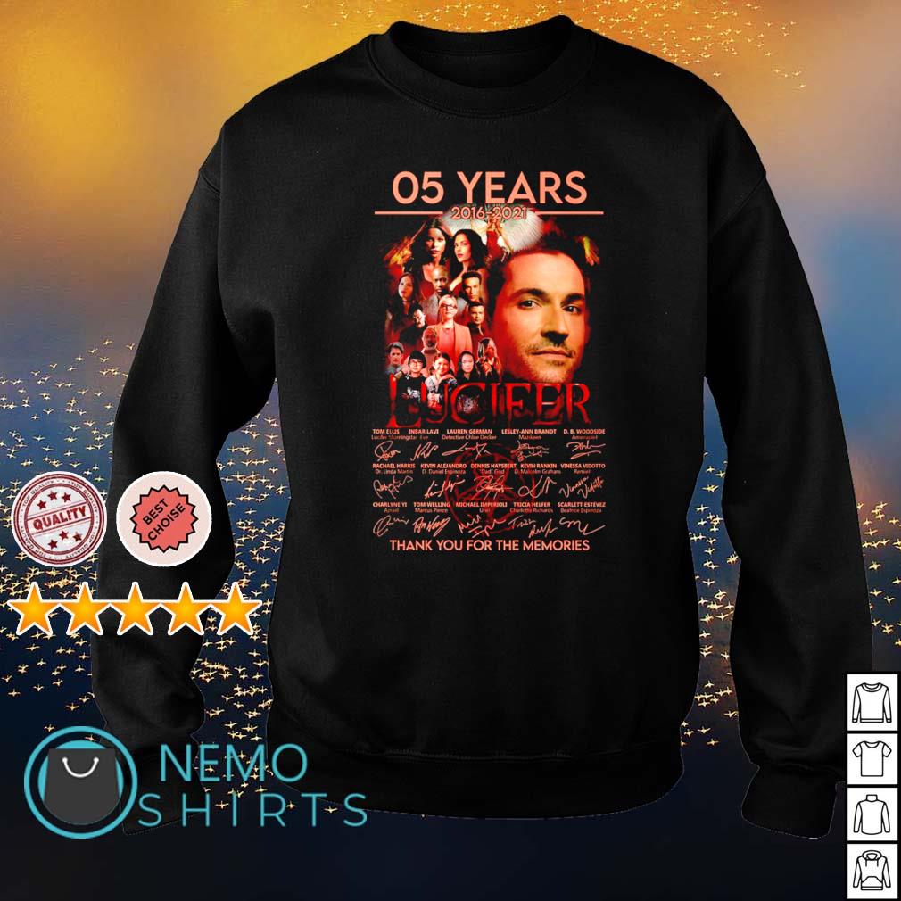05 years of Lucifer 2016 2021 thank you for the - Adult & Kids T-Shirts, Sweatshirts & Hoodies apparel design preview 4