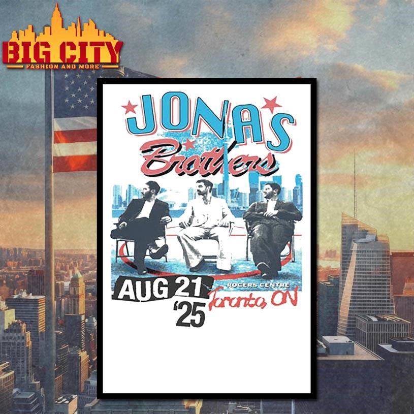 Jonas Brothers Tour Toronto, Canada 2025 - Adult & Kids T-Shirts, Sweatshirts & Hoodies apparel design preview 4