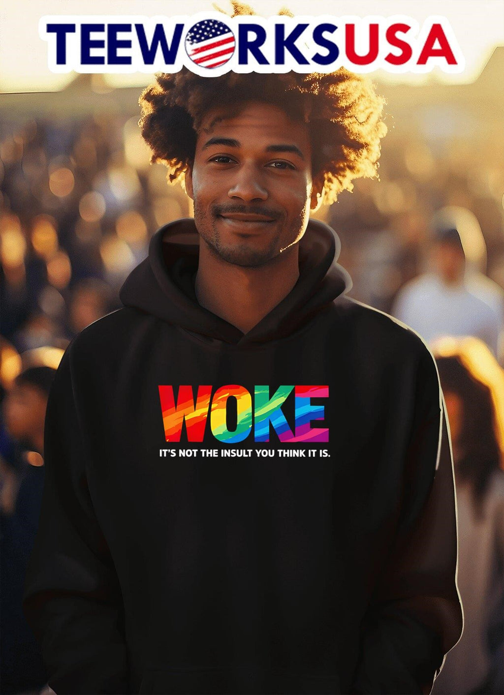 Woke it's not the insult you think it is - Adult & Kids T-Shirts, Sweatshirts & Hoodies apparel design preview 2