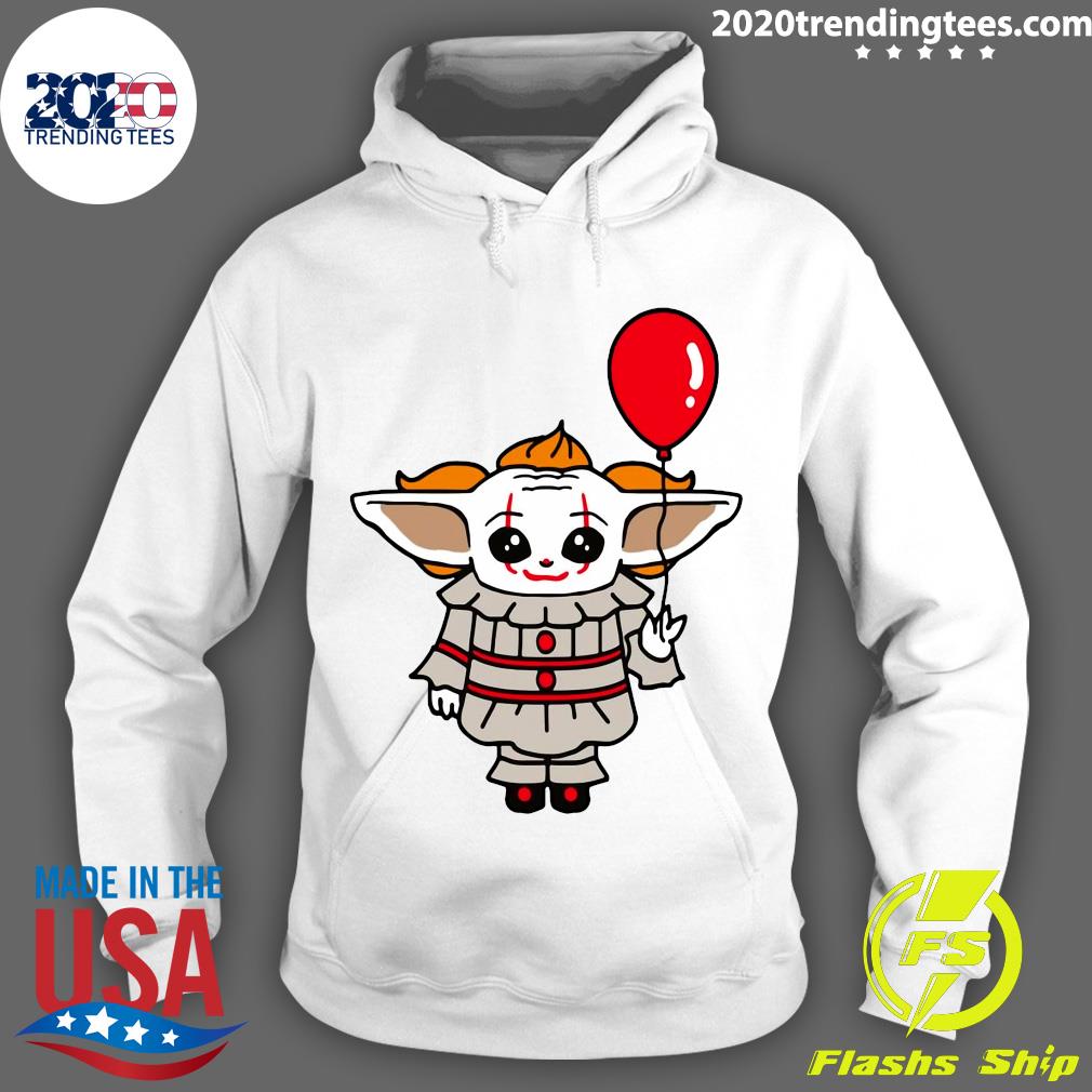 Baby Yoda Cosplay Pennywise Clown - Adult & Kids T-Shirts, Sweatshirts & Hoodies apparel design preview 2