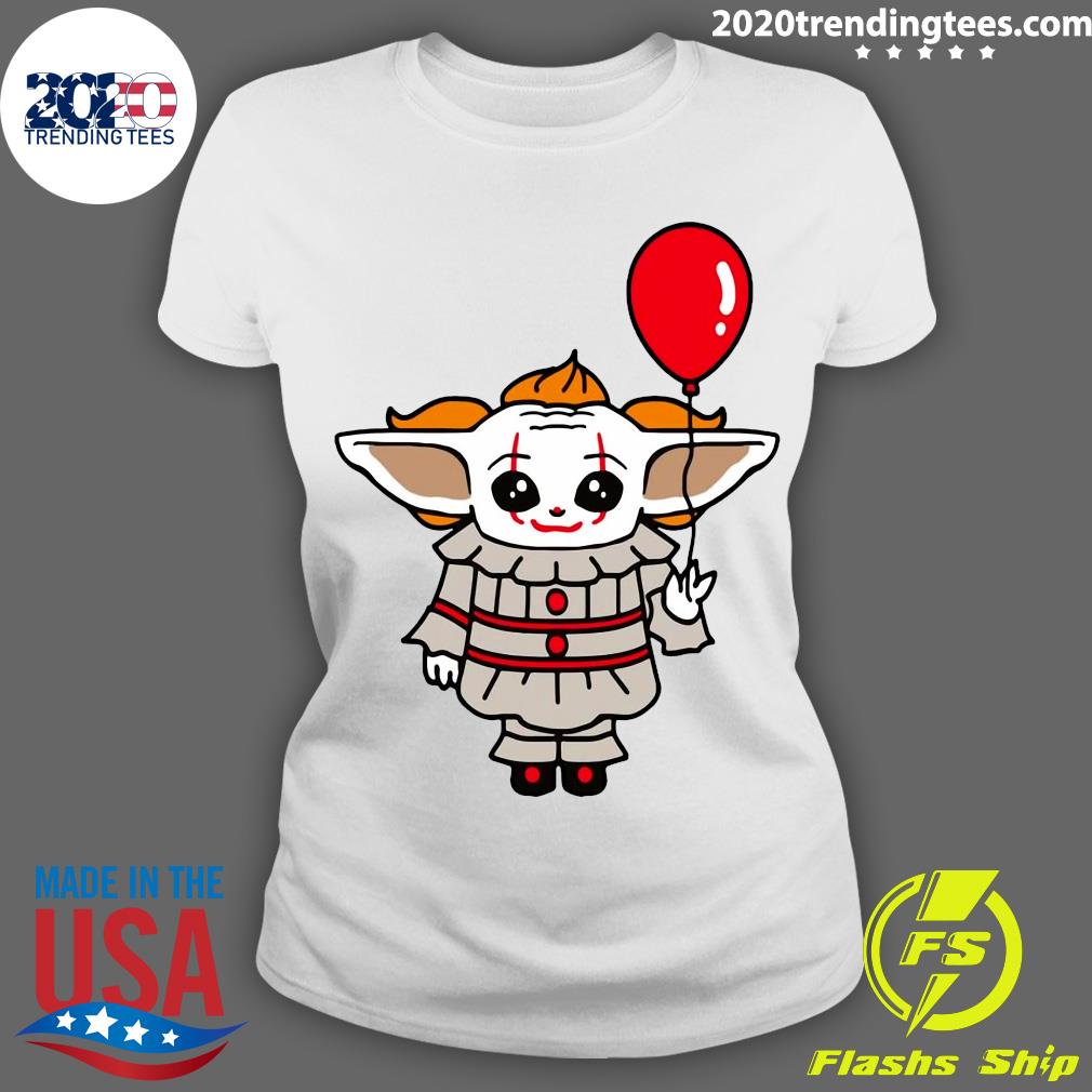 Baby Yoda Cosplay Pennywise Clown - Adult & Kids T-Shirts, Sweatshirts & Hoodies apparel design preview 3