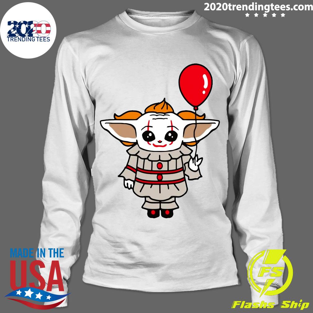 Baby Yoda Cosplay Pennywise Clown - Adult & Kids T-Shirts, Sweatshirts & Hoodies apparel design preview 4