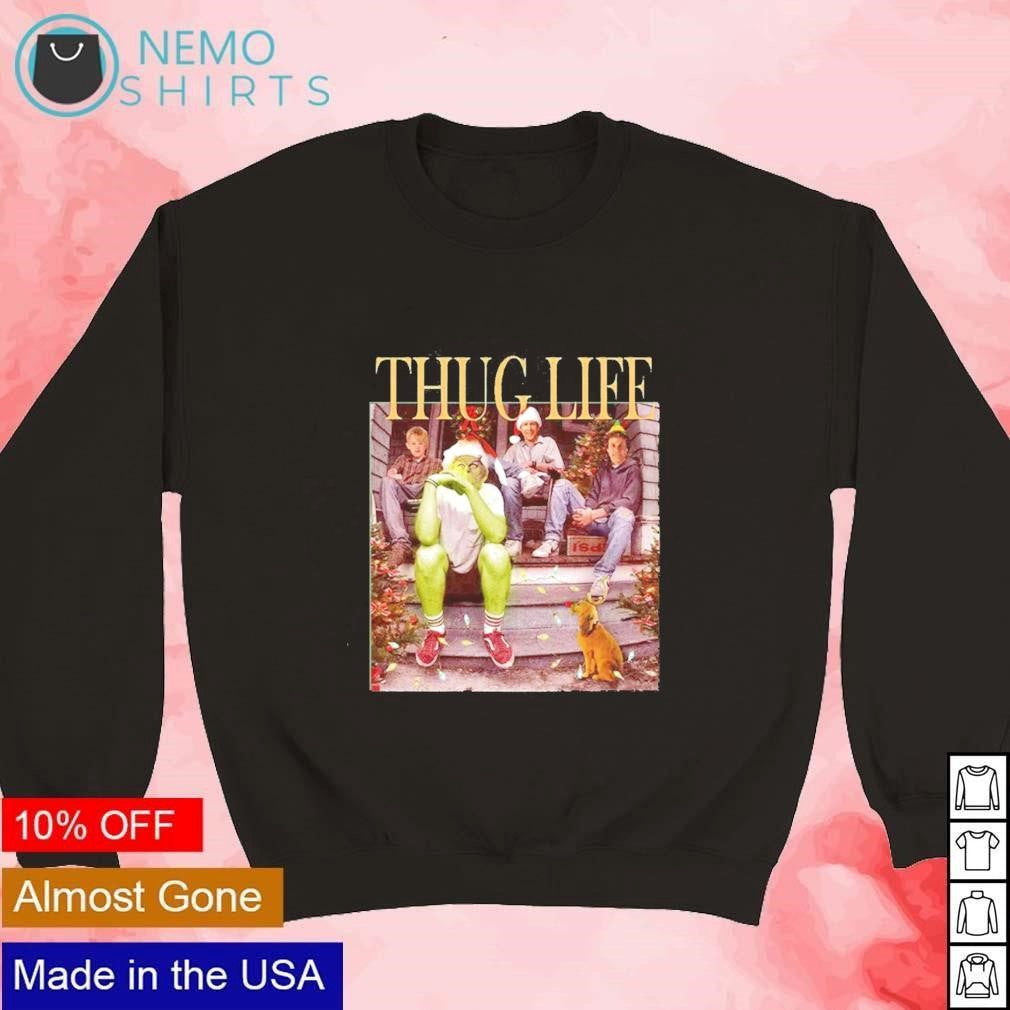 Thug Life Christmas characters - Adult & Kids T-Shirts, Sweatshirts & Hoodies apparel design preview 3