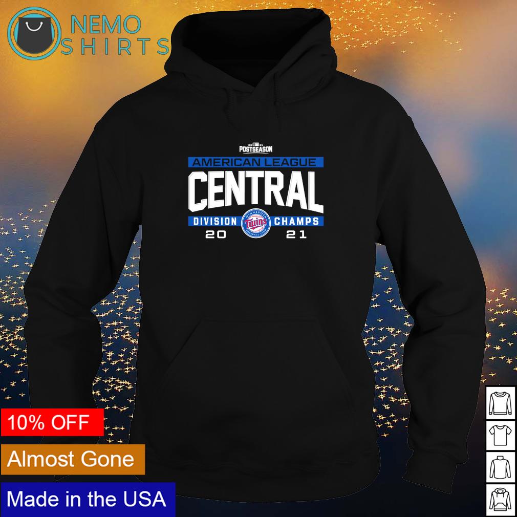 Minnesota Twins 2021 AL Central division champs - Adult & Kids T-Shirts, Sweatshirts & Hoodies apparel design preview 2