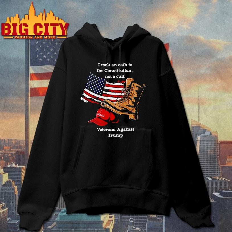 Veteran against Trump MAGA - Adult & Kids T-Shirts, Sweatshirts & Hoodies apparel design preview 2