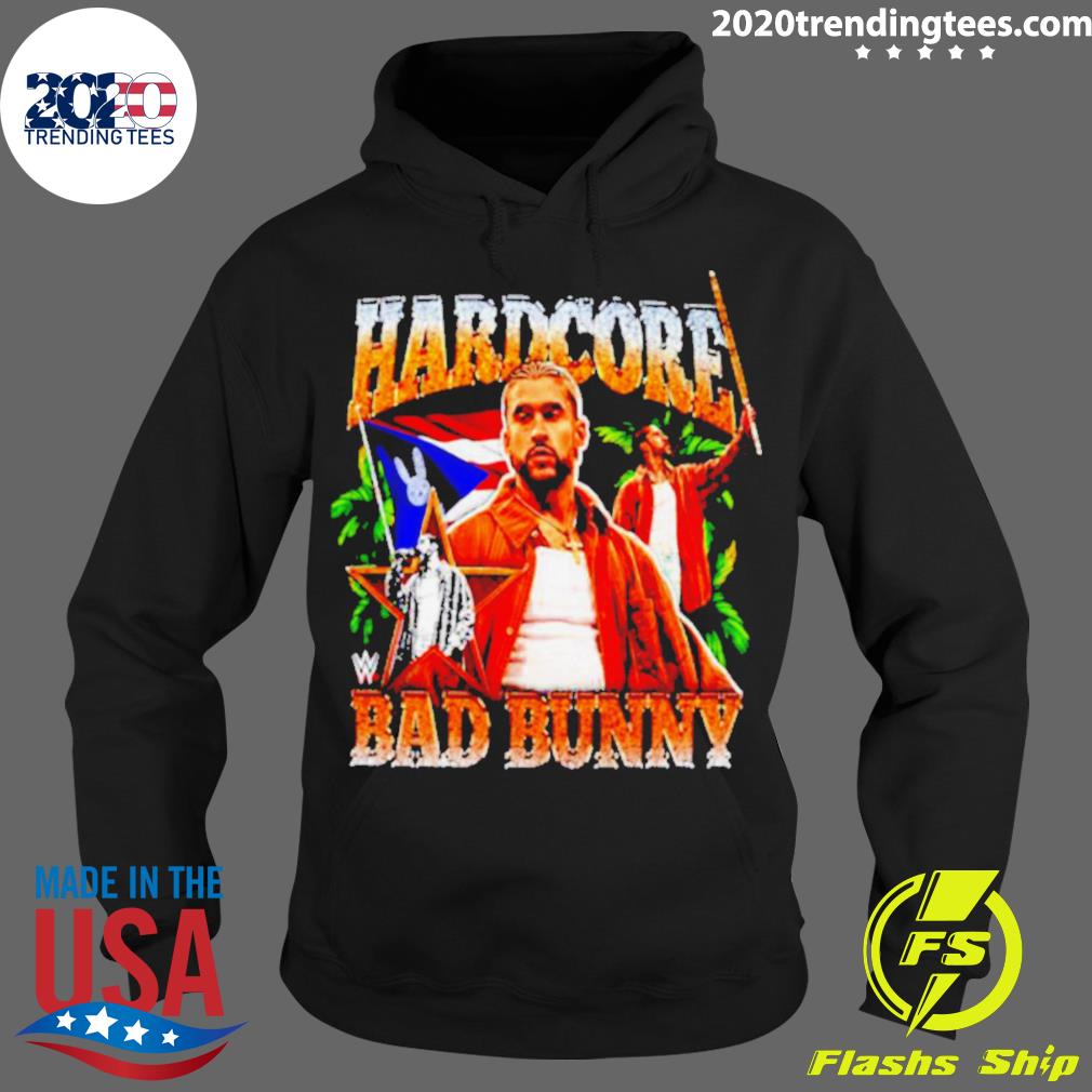 Bad Bunny Hardcore Wwe - Adult & Kids T-Shirts, Sweatshirts & Hoodies apparel design preview 2