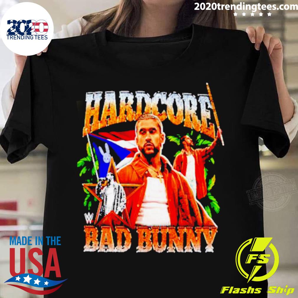 Bad Bunny Hardcore Wwe - Adult & Kids T-Shirts, Sweatshirts & Hoodies apparel design preview 1