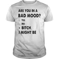 Are You In A Bad Mood Yes No Bitch I Might Be - Adult & Kids T-Shirts, Sweatshirts & Hoodies apparel design preview 1