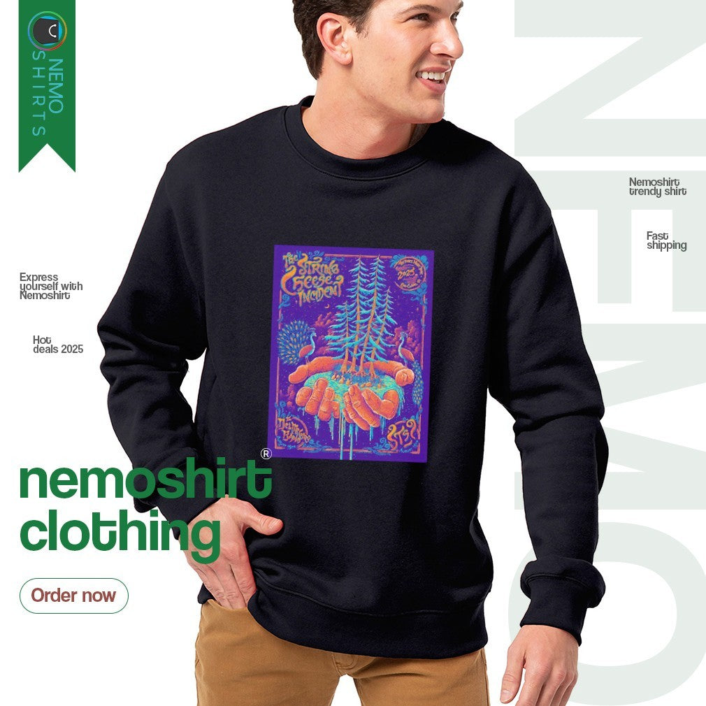 The String Cheese Incident Pines Music Park in Eau - Adult & Kids T-Shirts, Sweatshirts & Hoodies apparel design preview 4