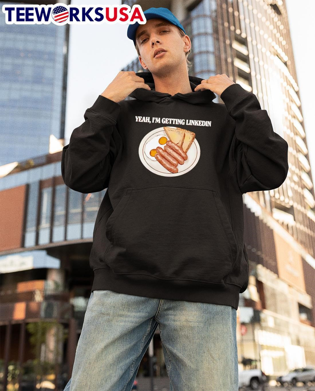 Yeah I'm Getting Linkedin - Adult & Kids T-Shirts, Sweatshirts & Hoodies apparel design preview 3