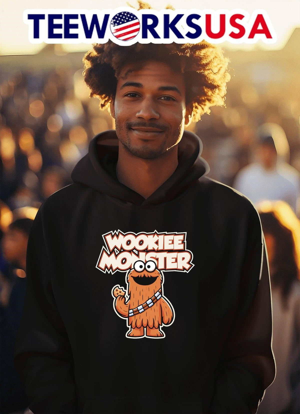 Wookie Monster - Adult & Kids T-Shirts, Sweatshirts & Hoodies apparel design preview 2