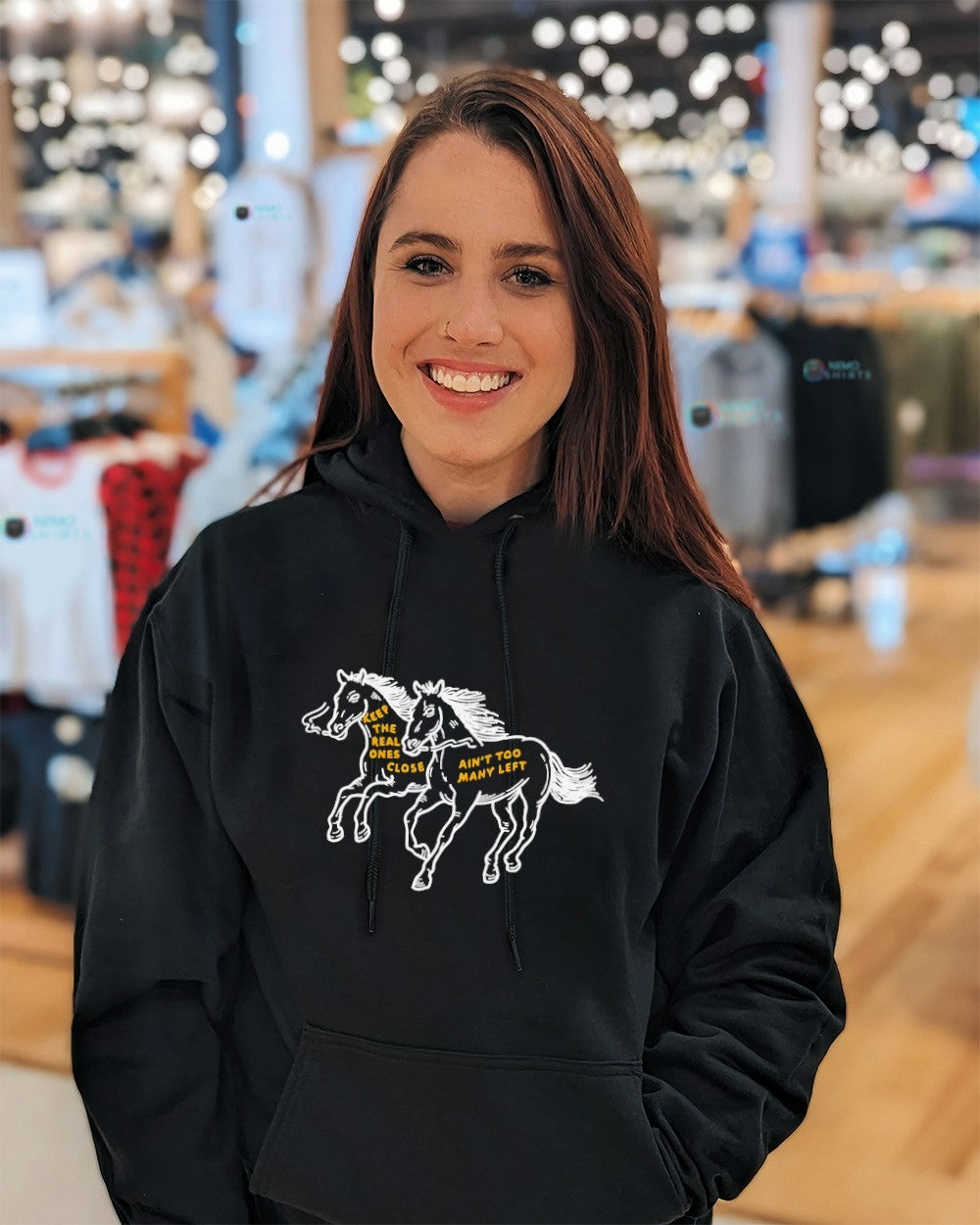 Keep the real ones close ain't too many left horse - Adult & Kids T-Shirts, Sweatshirts & Hoodies apparel design preview 3