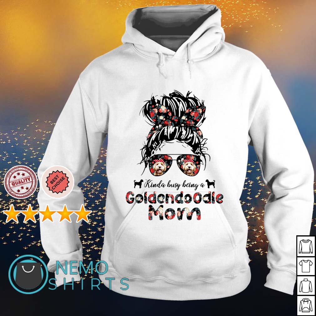 Kinda busy being a Goldendoodle Mom - Adult & Kids T-Shirts, Sweatshirts & Hoodies apparel design preview 2