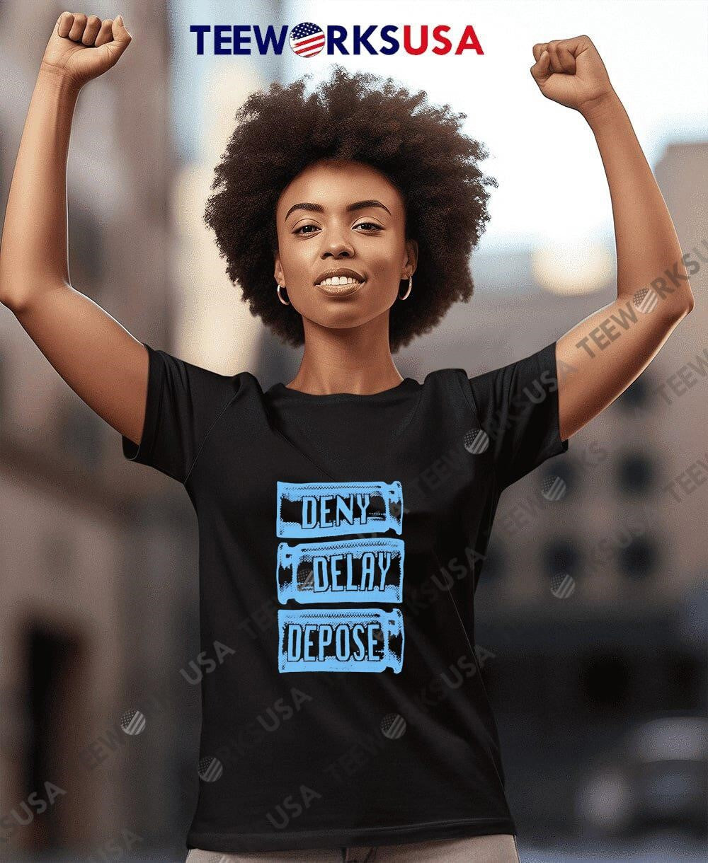 Bail fundraiser DENY DELAY DEPOSE - Adult & Kids T-Shirts, Sweatshirts & Hoodies apparel design preview 7