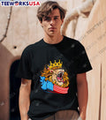 King Lion big head scream American flag - Adult & Kids T-Shirts, Sweatshirts & Hoodies apparel design preview 1