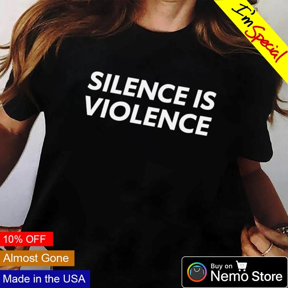 Silence Is Violence - Adult & Kids T-Shirts, Sweatshirts & Hoodies apparel design preview 3