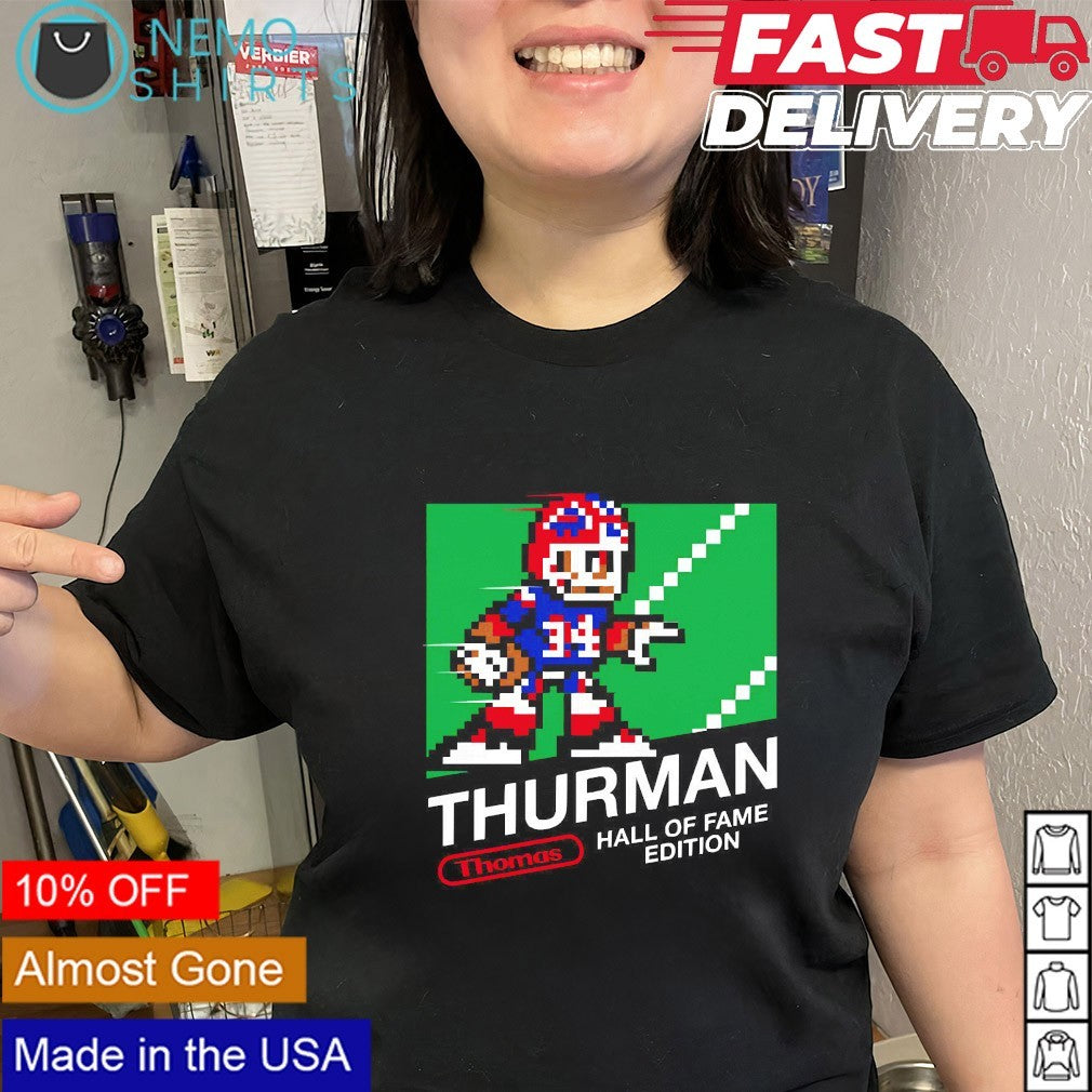 Thurman Thomas hall of fame edition Buffalo Bills - Adult & Kids T-Shirts, Sweatshirts & Hoodies apparel design preview 3