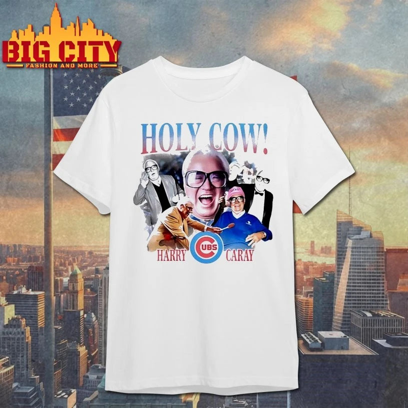 Cubs Holy Cow Harry Caray - Adult & Kids T-Shirts, Sweatshirts & Hoodies apparel design preview 1