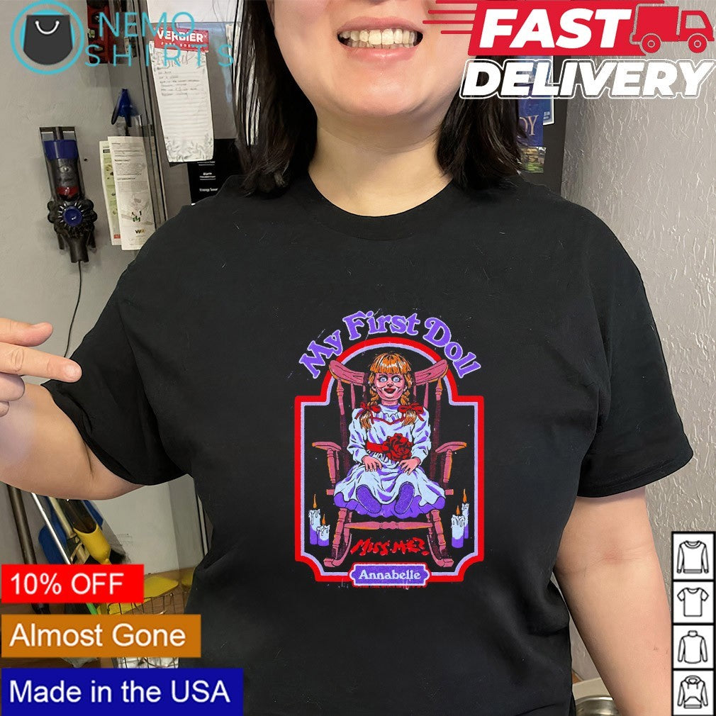 My first doll miss me annabelle - Adult & Kids T-Shirts, Sweatshirts & Hoodies apparel design preview 2