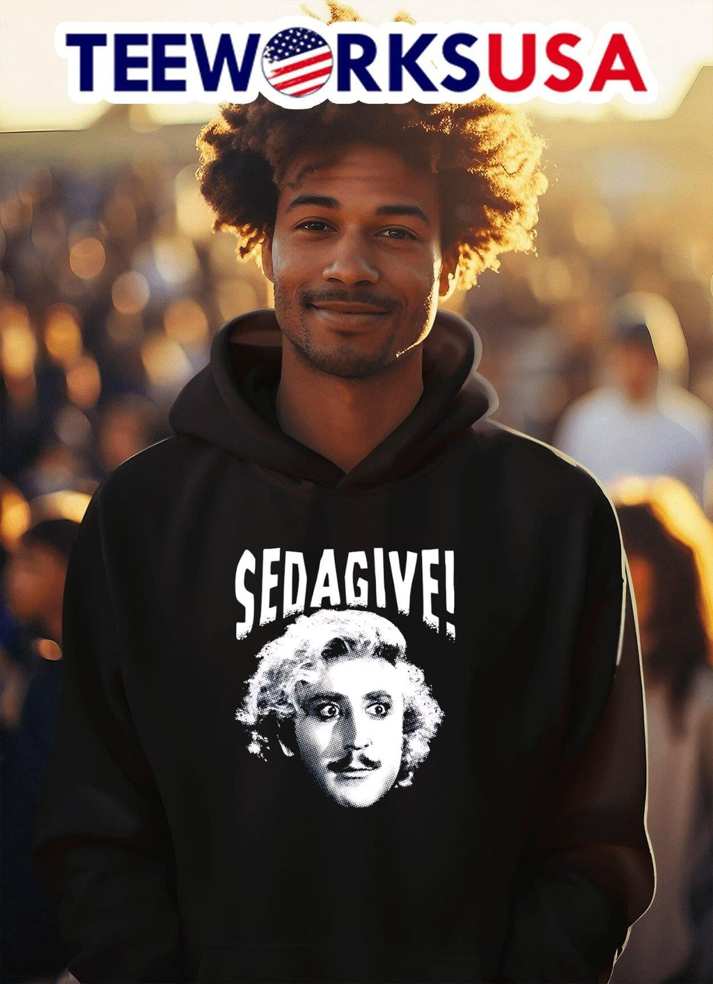 Sedagive big face - Adult & Kids T-Shirts, Sweatshirts & Hoodies apparel design preview 2