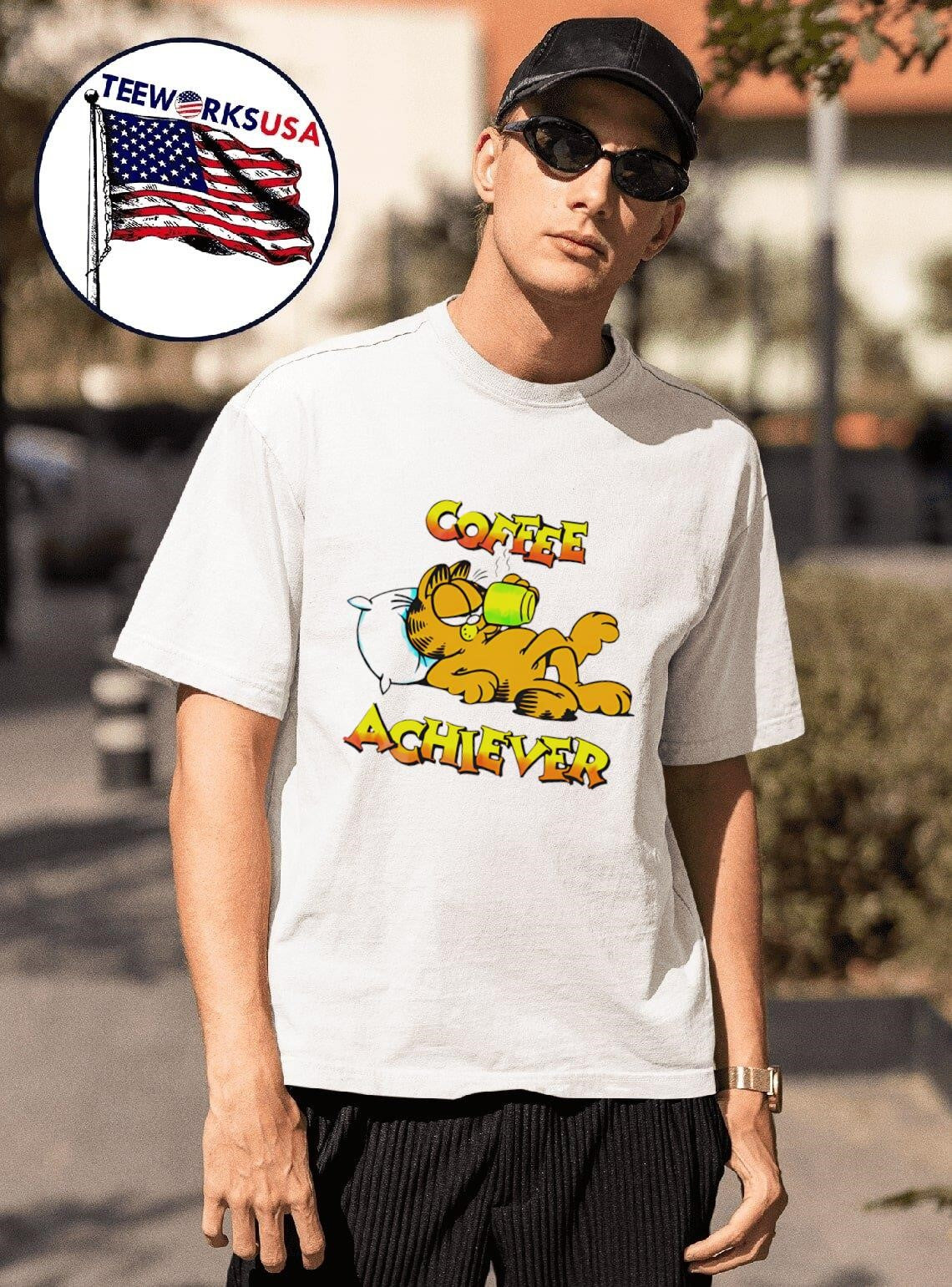 Garfield coffee achiever - Adult & Kids T-Shirts, Sweatshirts & Hoodies apparel design preview 1