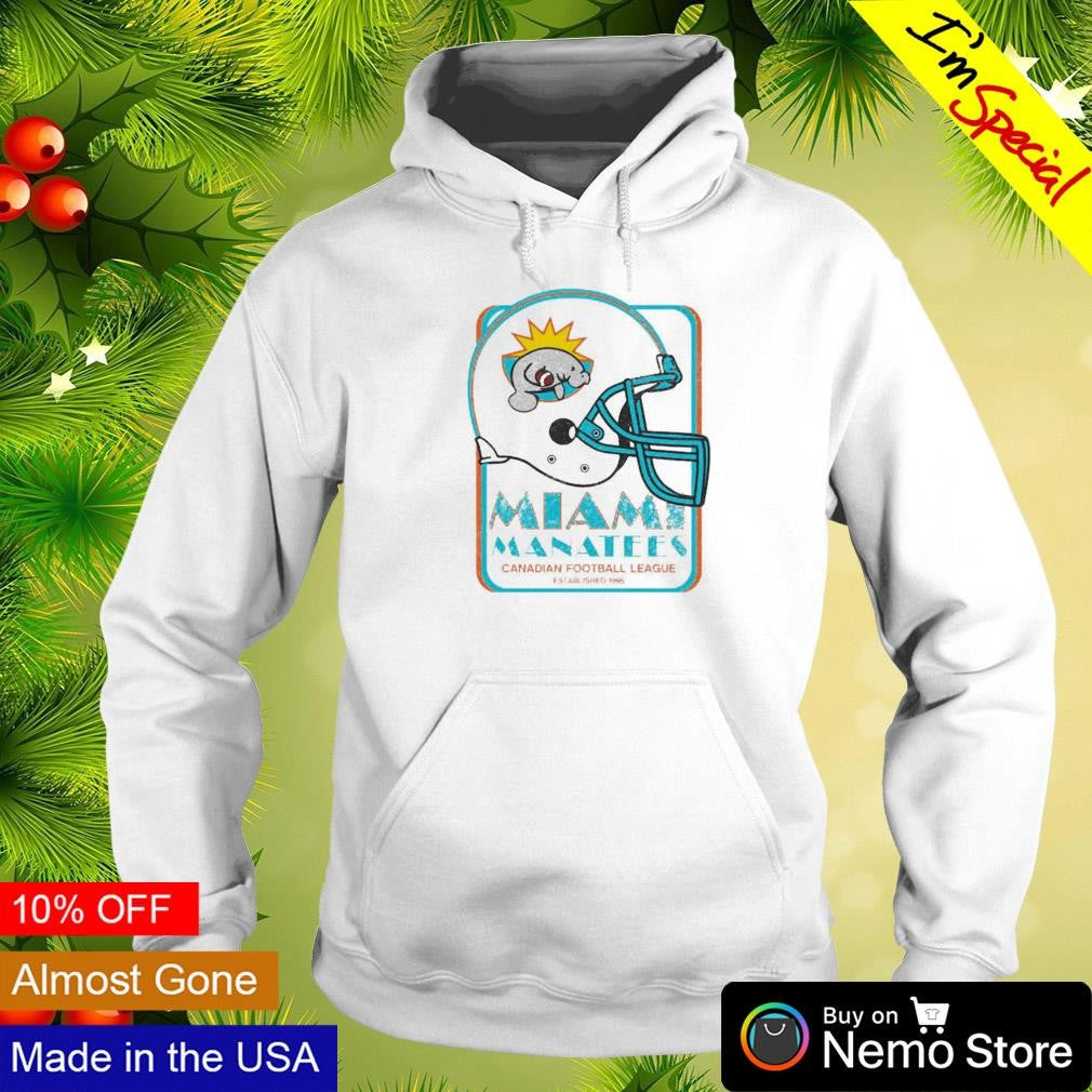 Miami Manatees Canadian football league - Adult & Kids T-Shirts, Sweatshirts & Hoodies apparel design preview 2