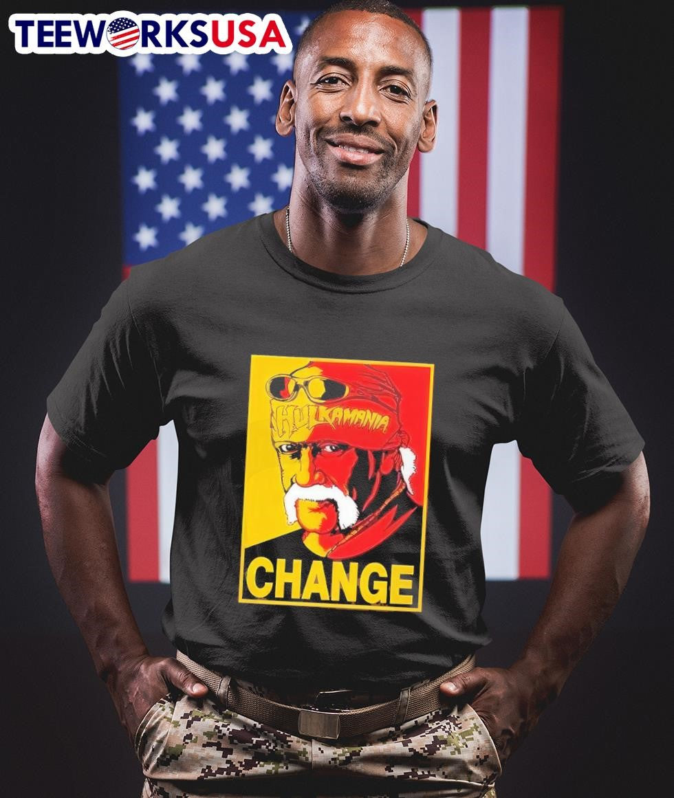 Hulk Hogan Hulkamania change - Adult & Kids T-Shirts, Sweatshirts & Hoodies apparel design preview 1