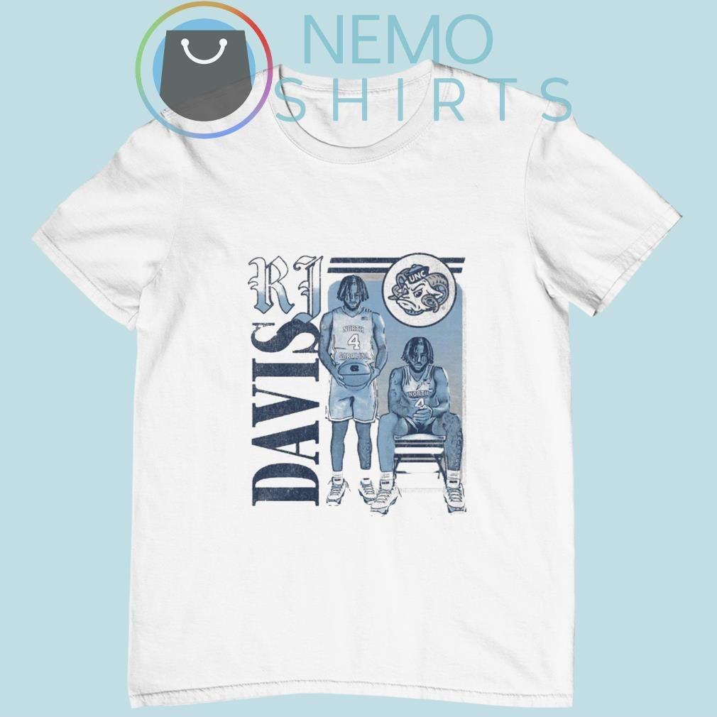 RJ Davis North Carolina Tar Heels player cartoon - Adult & Kids T-Shirts, Sweatshirts & Hoodies apparel design preview 4