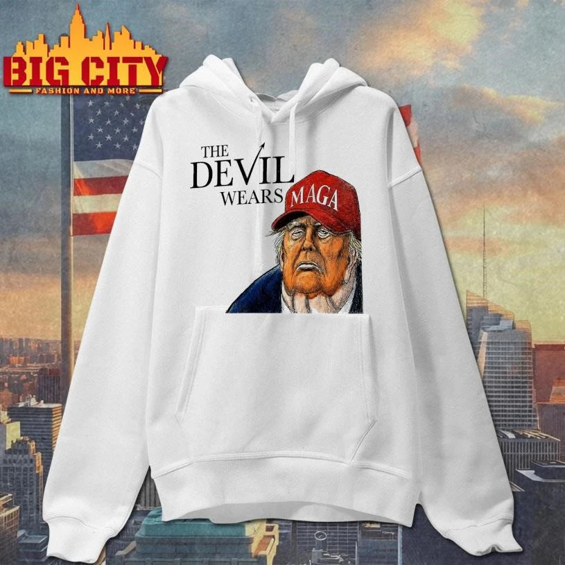 Trump The Devil Wears MAGA - Adult & Kids T-Shirts, Sweatshirts & Hoodies apparel design preview 2