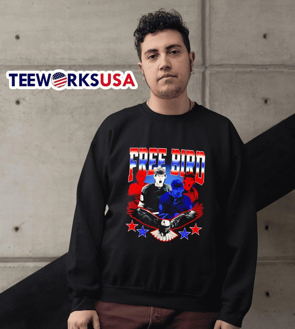 Free bird 4 Nations Team USA - Adult & Kids T-Shirts, Sweatshirts & Hoodies apparel design preview 6
