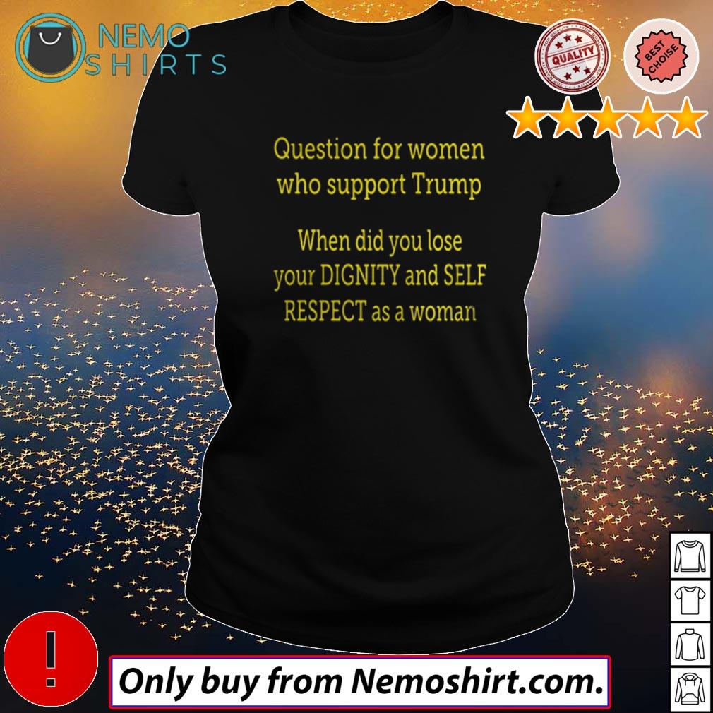 Question for women who support Trump when did you - Adult & Kids T-Shirts, Sweatshirts & Hoodies apparel design preview 2