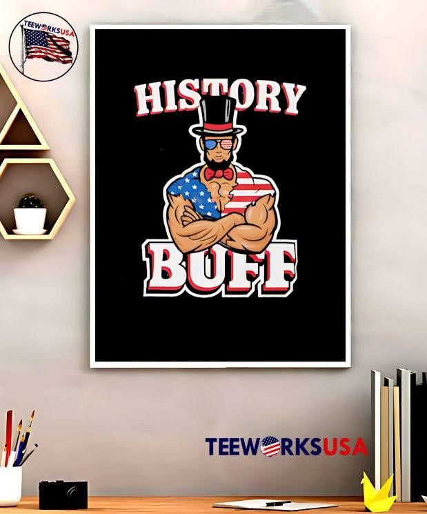 History Buff Abraham Lincoln Gym Bro Meme - Adult & Kids T-Shirts, Sweatshirts & Hoodies apparel design preview 5