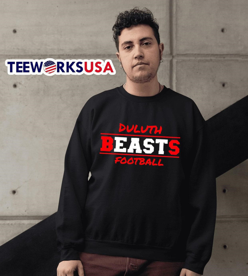 Duluth beasts football - Adult & Kids T-Shirts, Sweatshirts & Hoodies apparel design preview 3