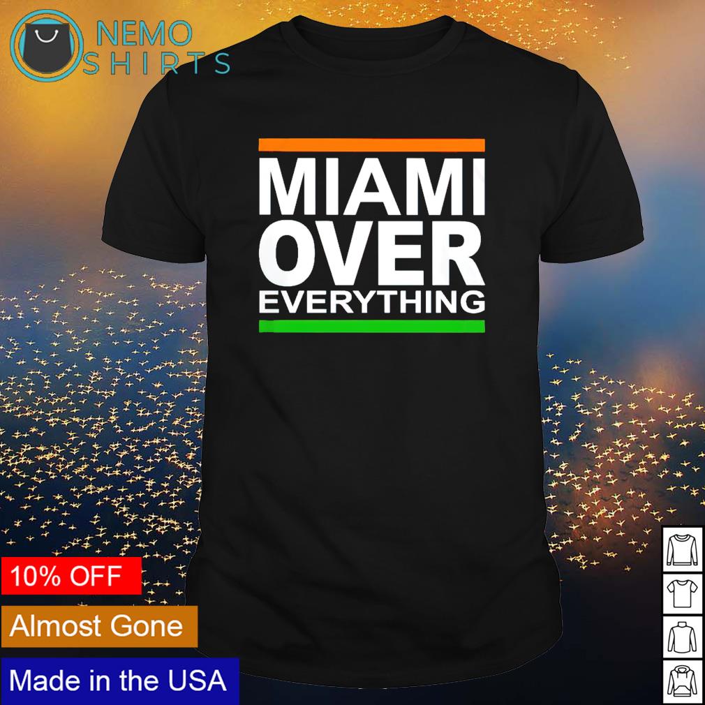 David Cooney Miami Hurricanes over everything - Adult & Kids T-Shirts, Sweatshirts & Hoodies apparel design preview 1