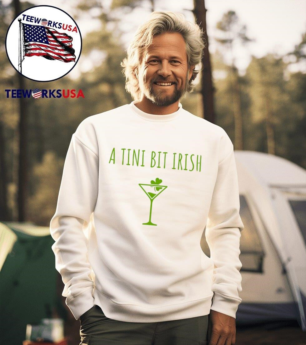 A Tini Bit Irish - Adult & Kids T-Shirts, Sweatshirts & Hoodies apparel design preview 3