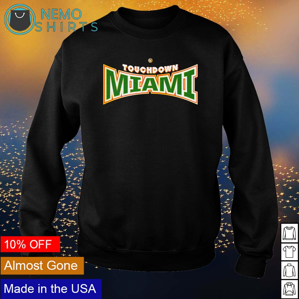 Miami Hurricanes touchdown ring creator - Adult & Kids T-Shirts, Sweatshirts & Hoodies apparel design preview 4