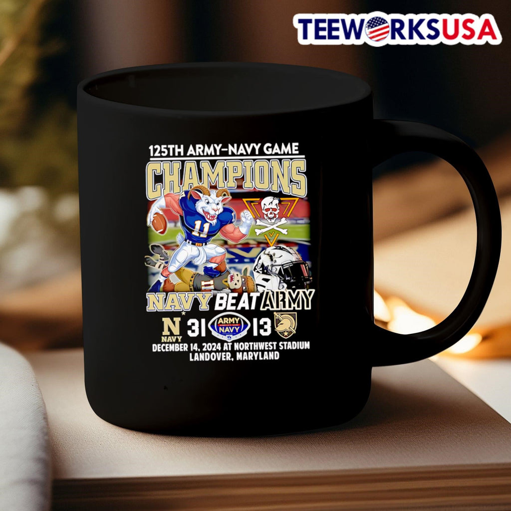 125th Army-Navy game Champions Navy beat Army 31 13 - Adult & Kids T-Shirts, Sweatshirts & Hoodies apparel design preview 3
