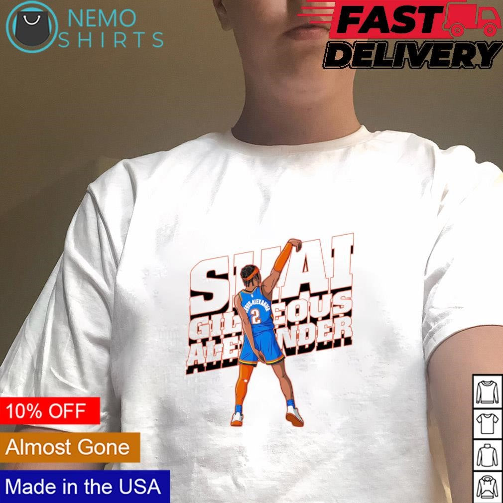 Shai Gilgeous-Alexander New York Knicks cartoon - Adult & Kids T-Shirts, Sweatshirts & Hoodies apparel design preview 4