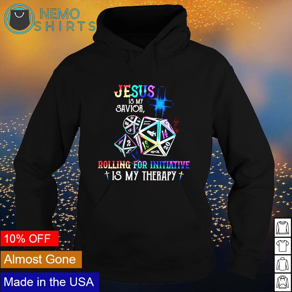 Dungeons Dragons Jesus is my savior rolling for - Adult & Kids T-Shirts, Sweatshirts & Hoodies apparel design preview 2