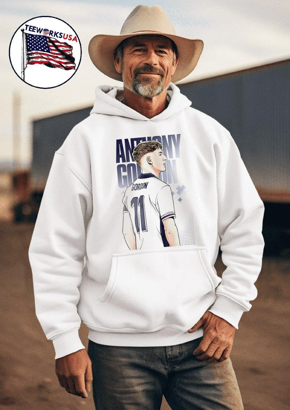 Anthony Gordon England illustration - Adult & Kids T-Shirts, Sweatshirts & Hoodies apparel design preview 2