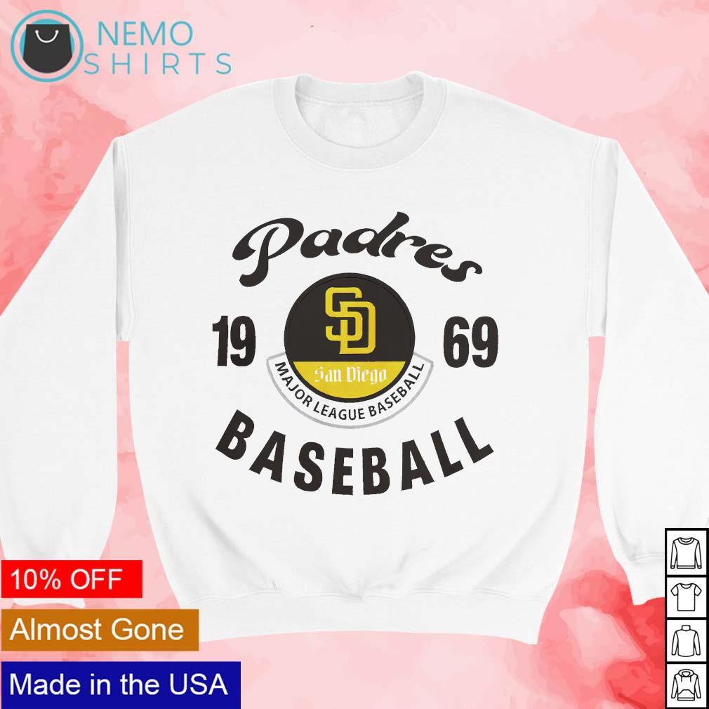 San Diego Padres major league baseball since 1969 - Adult & Kids T-Shirts, Sweatshirts & Hoodies apparel design preview 3
