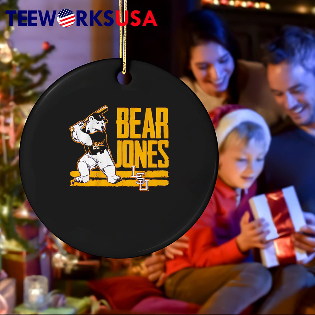 LSU Baseball Jared Jones Bear - Adult & Kids T-Shirts, Sweatshirts & Hoodies apparel design preview 4