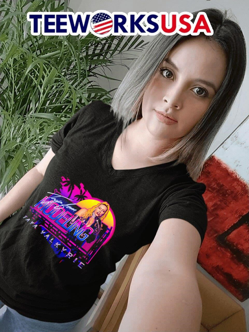 Taya Valkyrie From Modeling - Adult & Kids T-Shirts, Sweatshirts & Hoodies apparel design preview 7