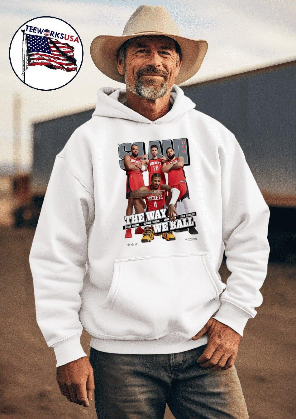 Slam the way we ball Dillon Brooks Alperen Sengun - Adult & Kids T-Shirts, Sweatshirts & Hoodies apparel design preview 2