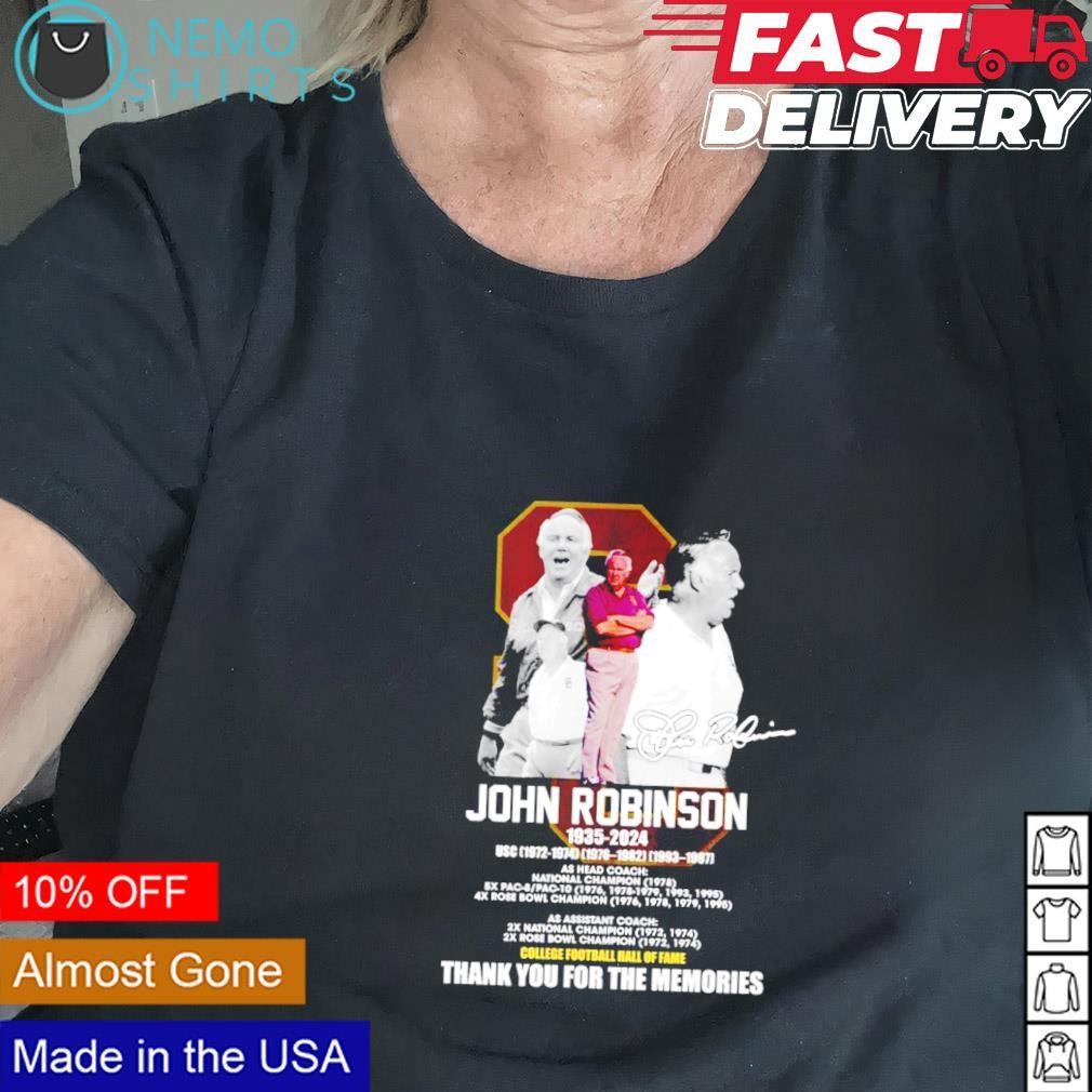 John Robinson 1935 2024 College football all of Fame - Adult & Kids T-Shirts, Sweatshirts & Hoodies apparel design preview 2